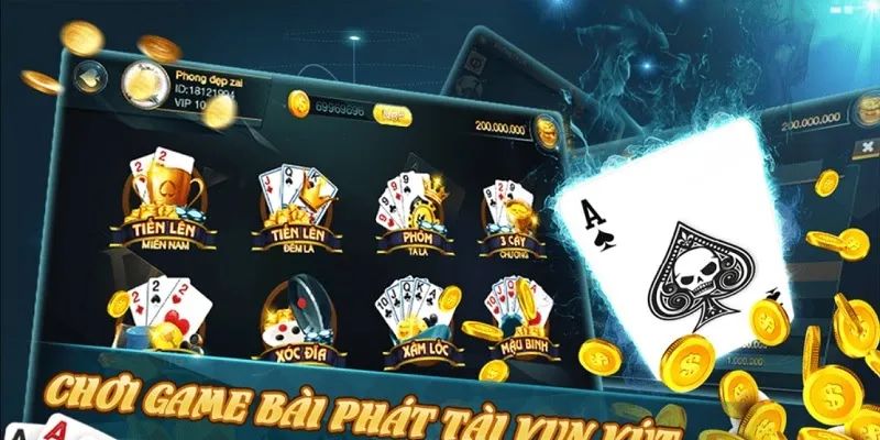 Đa dạng các thể loại game bài