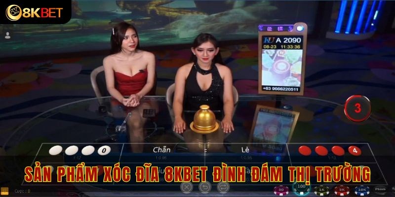 Trò chơi xóc đĩa 8KBET luôn được vinh danh trên bảng xếp hạng game hot